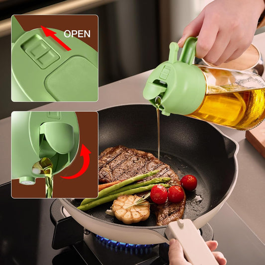 2 in 1 Oil Spray and Pouring Bottle 500ml