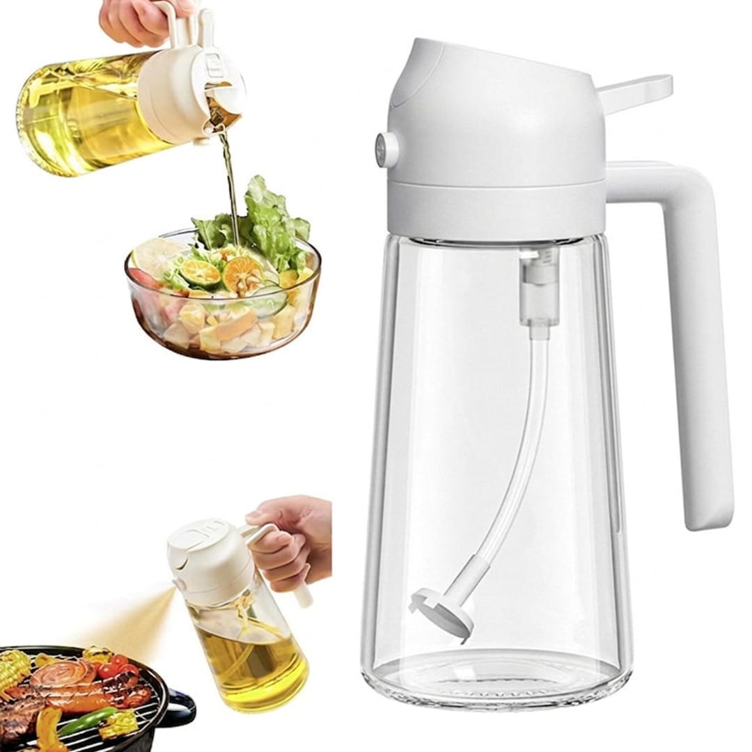2 in 1 Oil Spray and Pouring Bottle 500ml
